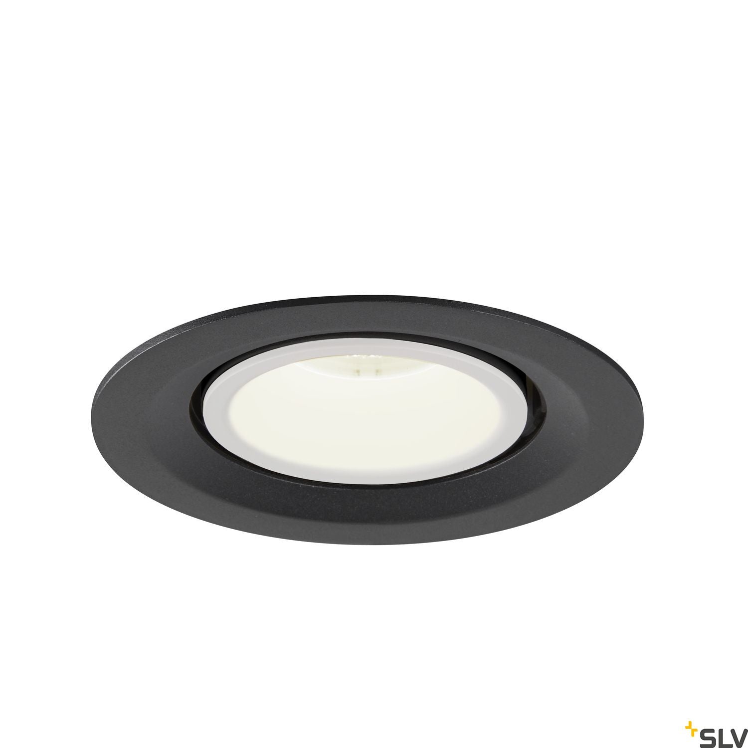 SLV NUMINOS® GIMBLE M, Deckeneinbauleuchte schwarz / weiß 4000K 55°