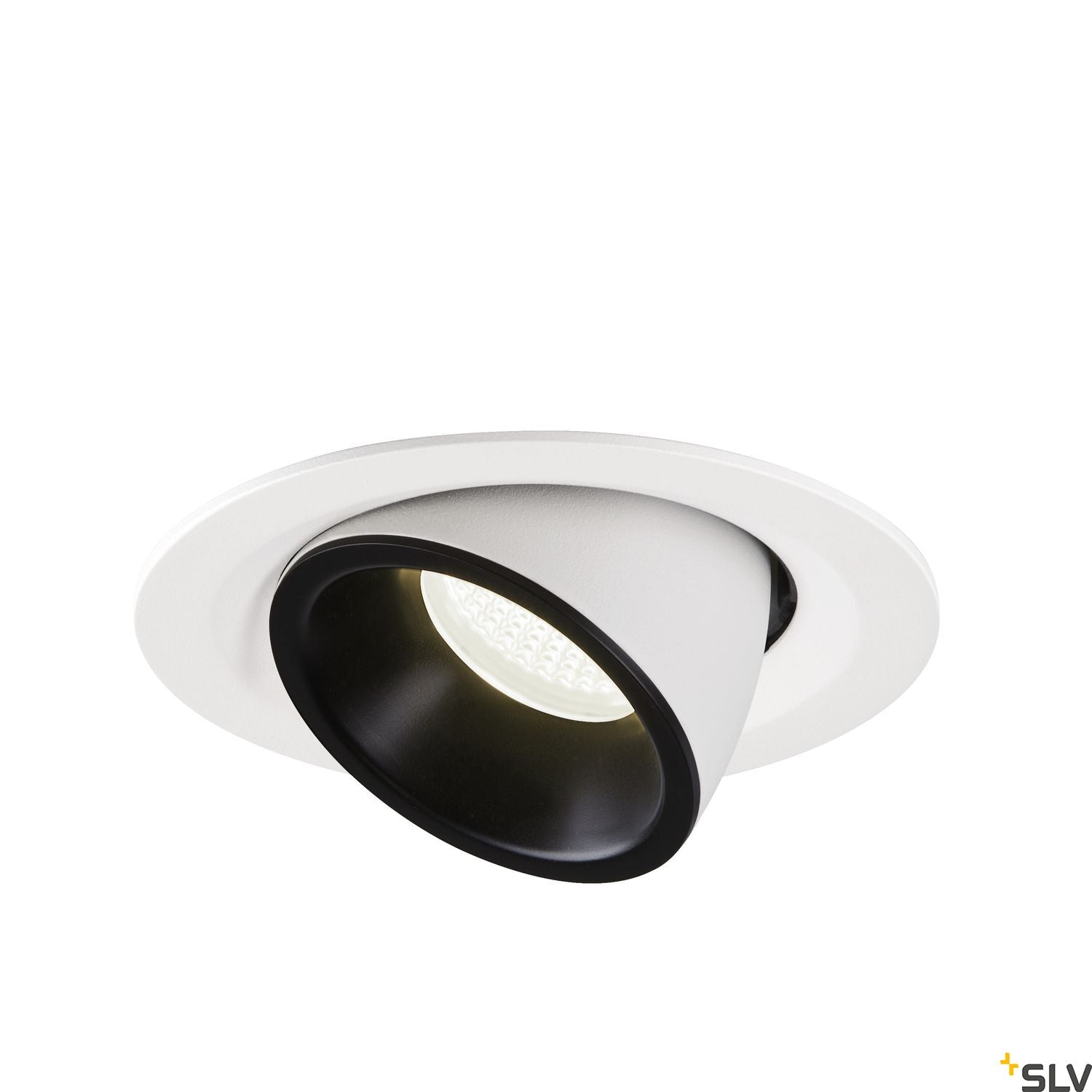 SLV NUMINOS® GIMBLE M, Deckeneinbauleuchte weiß / schwarz 4000K 20°
