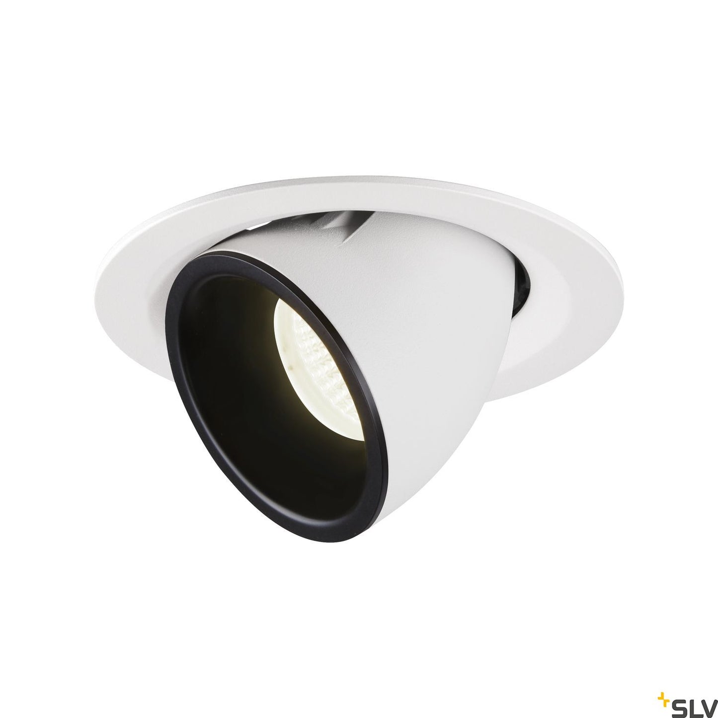 SLV NUMINOS® GIMBLE M, Deckeneinbauleuchte weiß / schwarz 4000K 40°