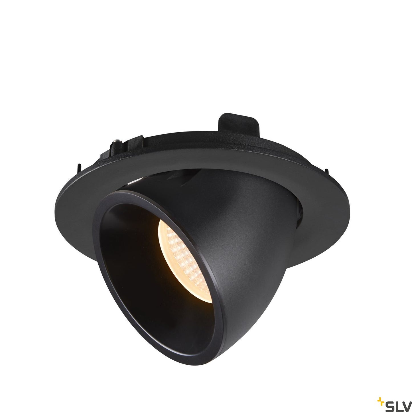 SLV NUMINOS® GIMBLE L, Deckeneinbauleuchte schwarz 2700K 20°