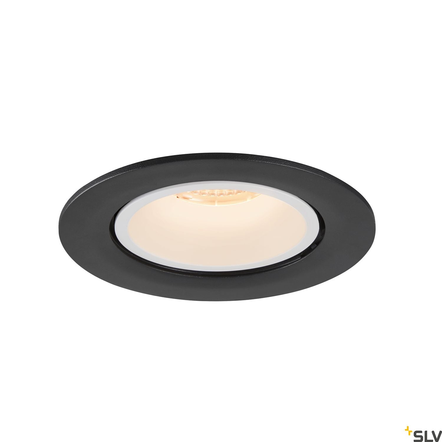 SLV NUMINOS® GIMBLE L, Deckeneinbauleuchte schwarz / weiß 2700K 40°