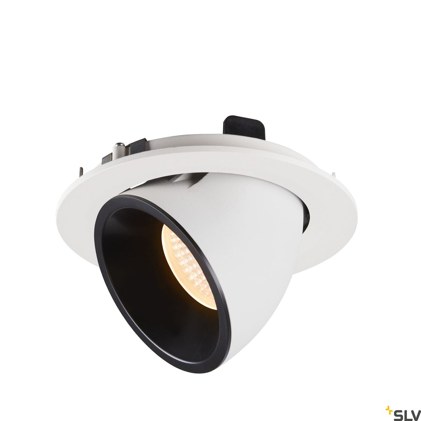 SLV NUMINOS® GIMBLE L, Deckeneinbauleuchte weiß / schwarz 2700K 20°