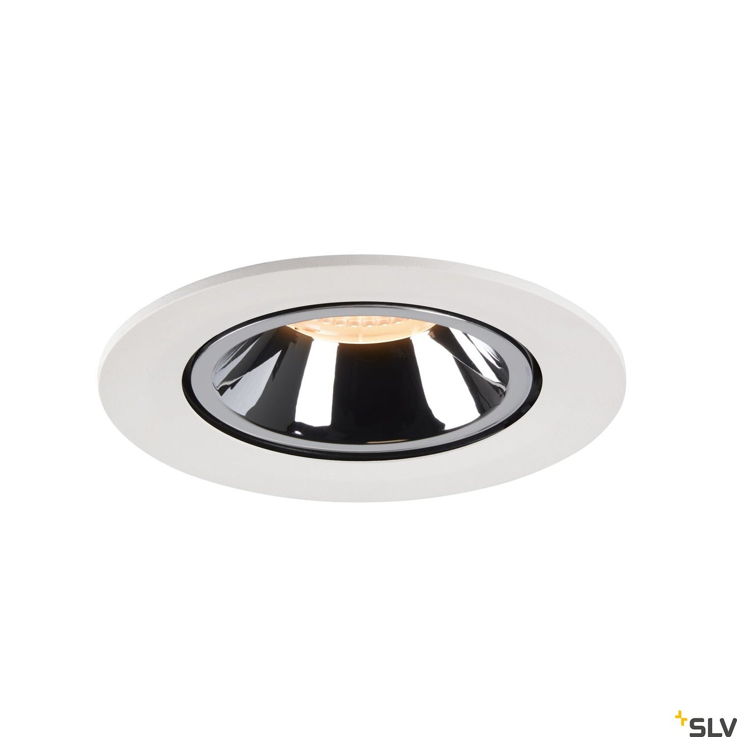 SLV NUMINOS® GIMBLE L, Deckeneinbauleuchte weiß / chrom 2700K 20°