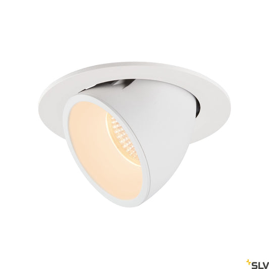 SLV NUMINOS® GIMBLE L, Deckeneinbauleuchte weiß 2700K 55°