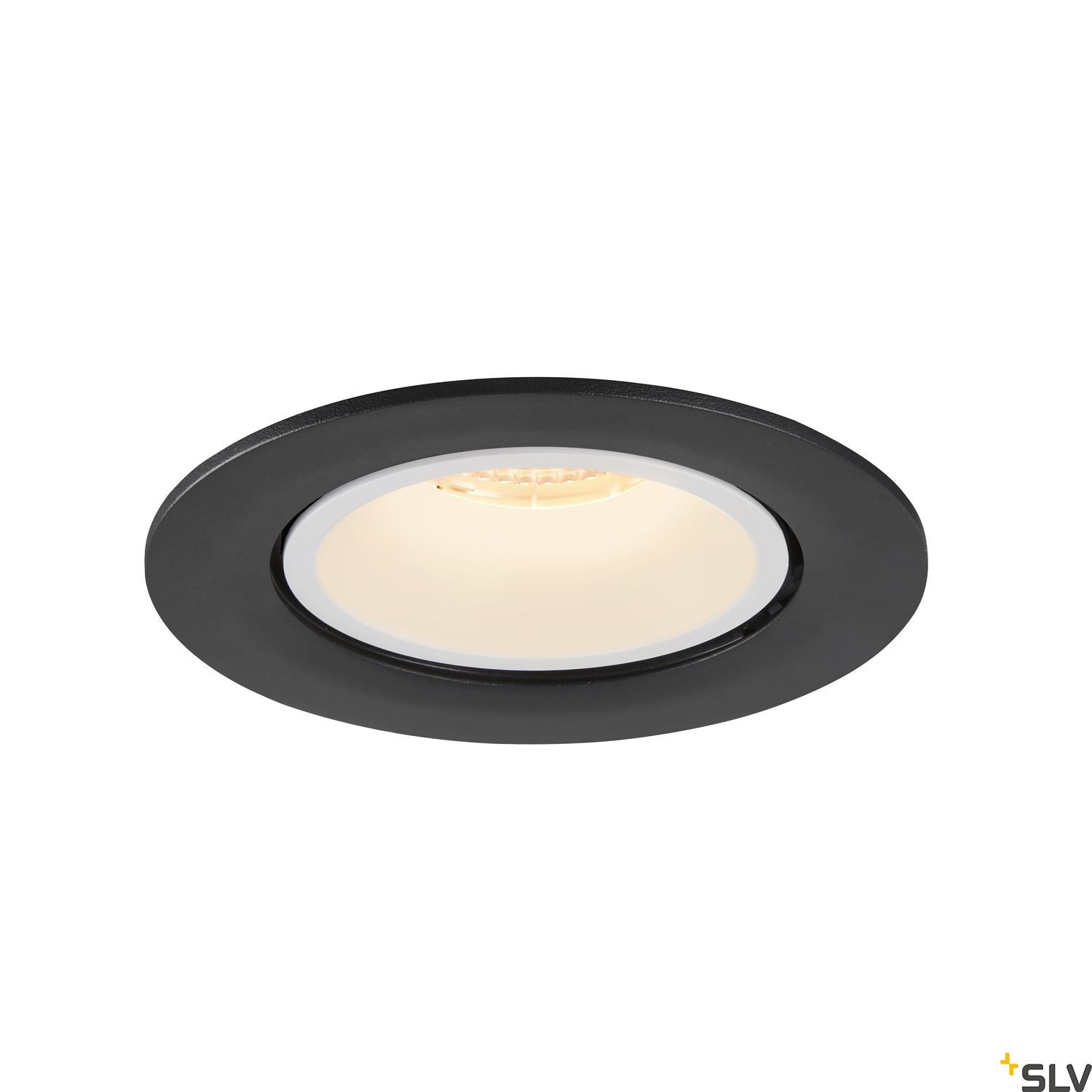 SLV NUMINOS® GIMBLE L, Deckeneinbauleuchte schwarz / weiß 3000K 40°
