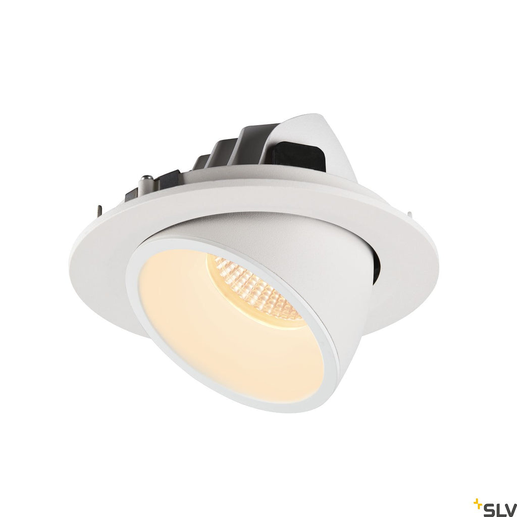 SLV NUMINOS® GIMBLE L, Deckeneinbauleuchte weiß 3000K 20°