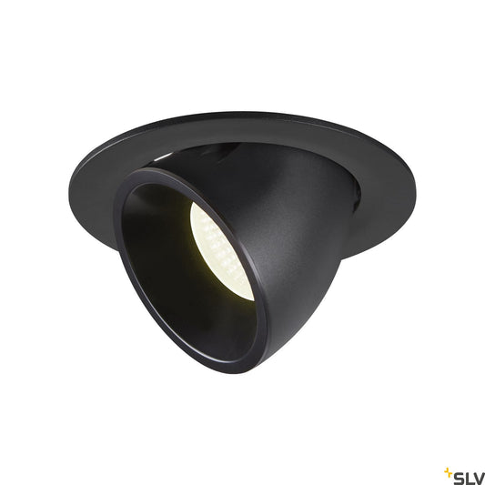 SLV NUMINOS® GIMBLE L, Deckeneinbauleuchte schwarz 4000K 20°