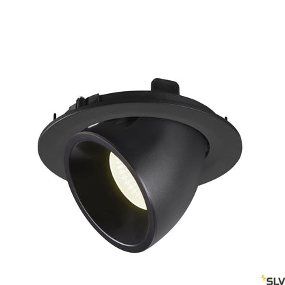 SLV NUMINOS® GIMBLE L, Deckeneinbauleuchte schwarz 4000K 40°