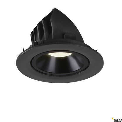 SLV NUMINOS® GIMBLE L, Deckeneinbauleuchte schwarz 4000K 40°