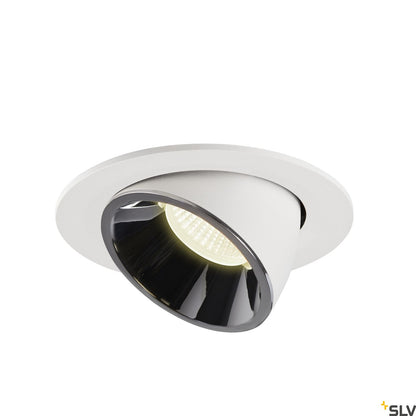 SLV NUMINOS® GIMBLE L, Deckeneinbauleuchte weiß / chrom 4000K 55°