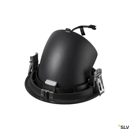 SLV NUMINOS® GIMBLE XL, Deckeneinbauleuchte schwarz / weiß 2700K 40°