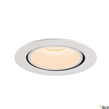 SLV NUMINOS® GIMBLE XL, Deckeneinbauleuchte weiß 2700K 55°