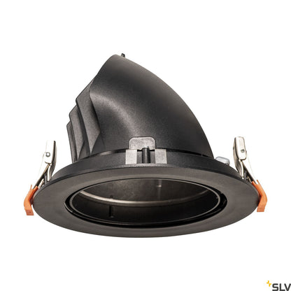 SLV NUMINOS® GIMBLE XL, Deckeneinbauleuchte schwarz 3000K 40°