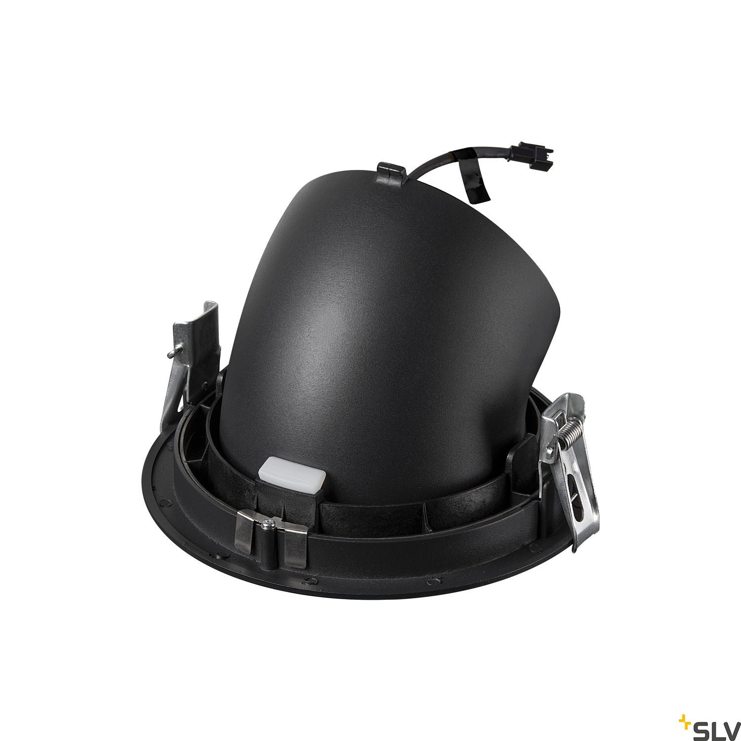 SLV NUMINOS® GIMBLE XL, Deckeneinbauleuchte schwarz / chrom 3000K 40°