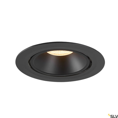 SLV NUMINOS® GIMBLE XL, Deckeneinbauleuchte schwarz 3000K 55°