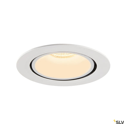 SLV NUMINOS® GIMBLE XL, Deckeneinbauleuchte weiß 3000K 40°