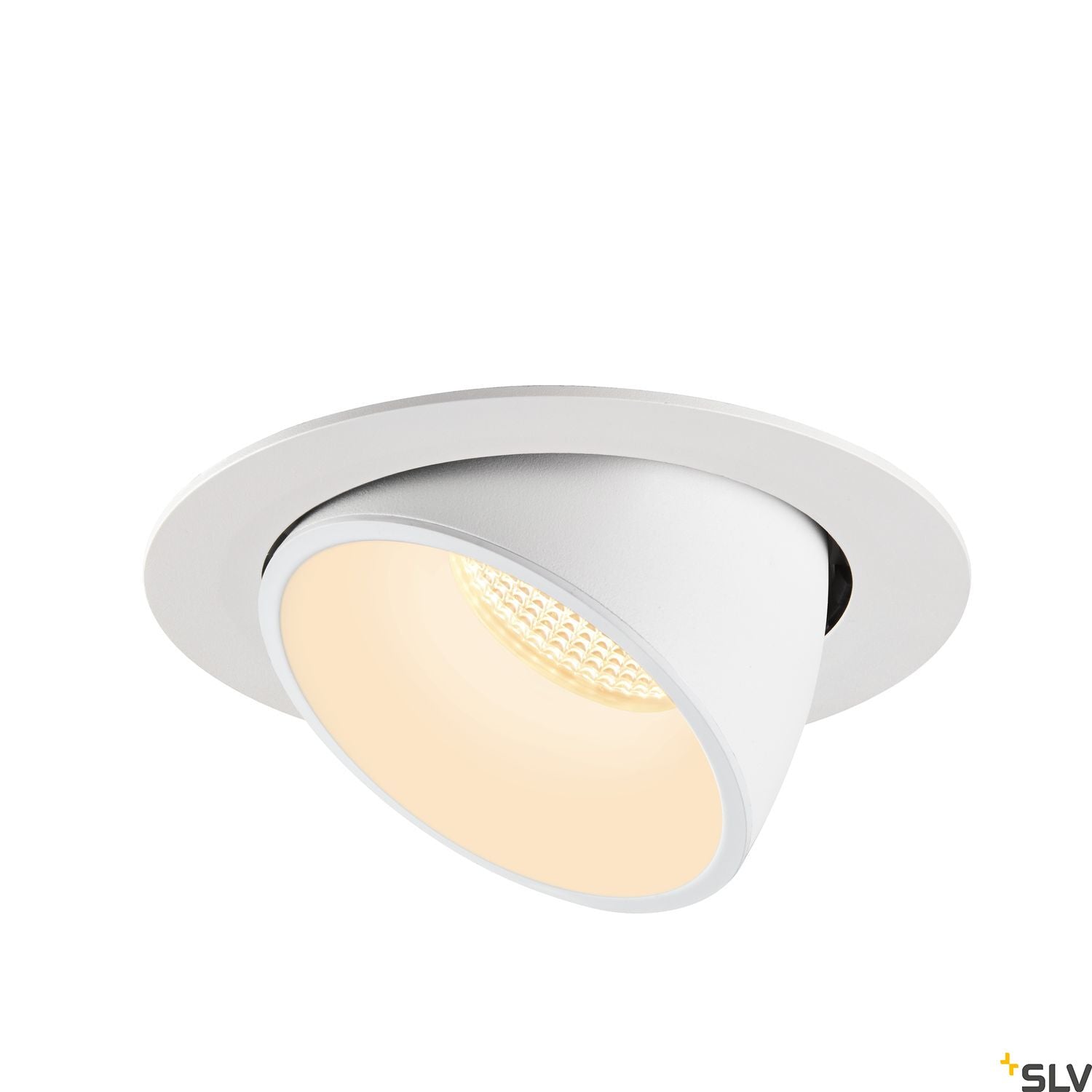 SLV NUMINOS® GIMBLE XL, Deckeneinbauleuchte weiß 3000K 55°