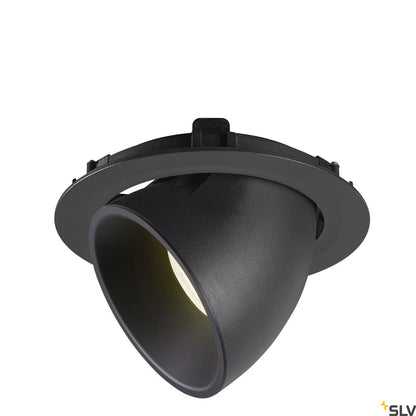 SLV NUMINOS® GIMBLE XL, Deckeneinbauleuchte schwarz 4000K 20°