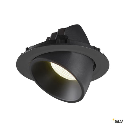 SLV NUMINOS® GIMBLE XL, Deckeneinbauleuchte schwarz 4000K 20°