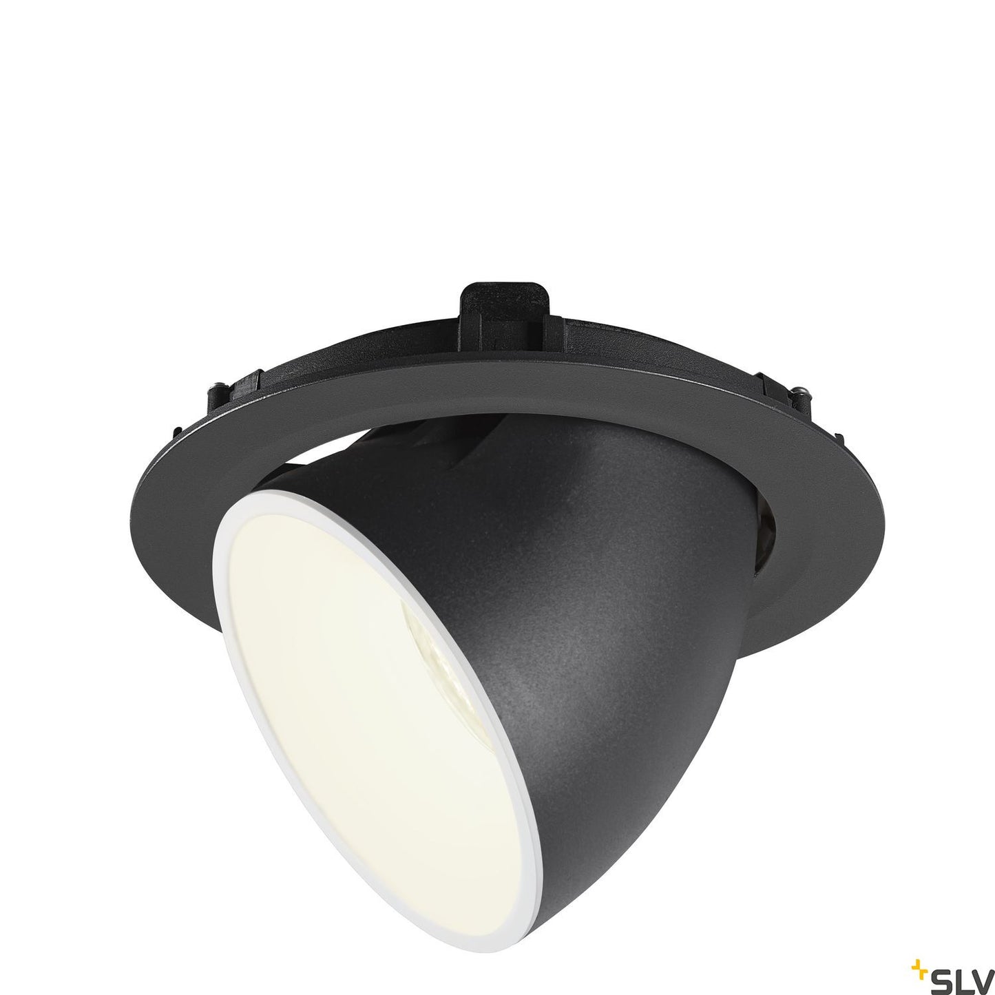 SLV NUMINOS® GIMBLE XL, Deckeneinbauleuchte schwarz / weiß 4000K 20°
