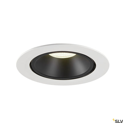 SLV NUMINOS® GIMBLE XL, Deckeneinbauleuchte weiß / schwarz 4000K 55°