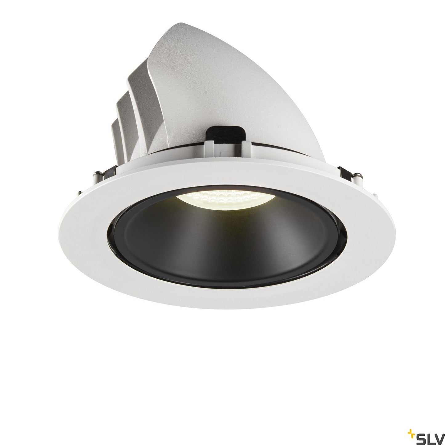 SLV NUMINOS® GIMBLE XL, Deckeneinbauleuchte weiß / schwarz 4000K 55°