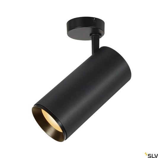 SLV NUMINOS® SPOT XL PHASE, Deckenaufbauleuchte schwarz 36W 2700K 36°