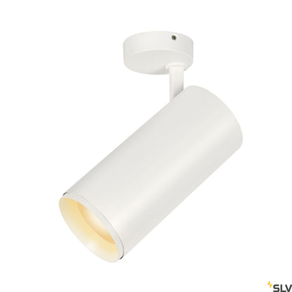 SLV NUMINOS® SPOT XL PHASE, Deckenaufbauleuchte weiß / schwarz 36W 3000K 24°