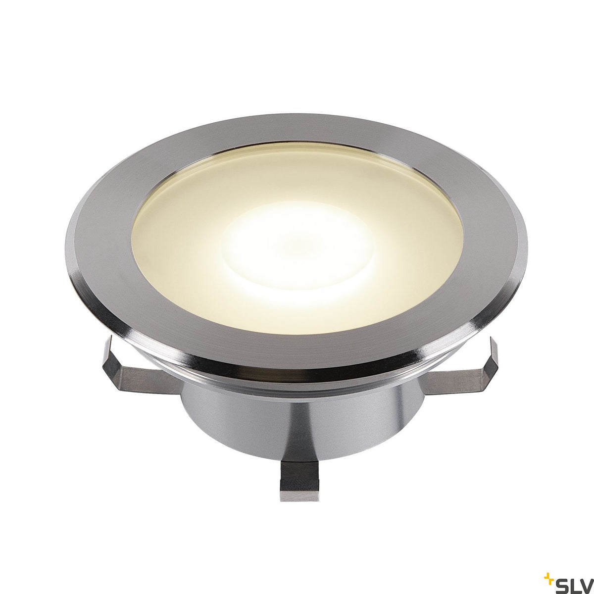 SLV DASAR FLAT 120 EL, Bodeneinbauleuchte edelstahl 7W 3000K