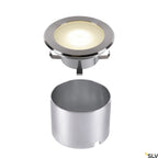 SLV DASAR FLAT 120 EL, Bodeneinbauleuchte edelstahl 7W 3000K