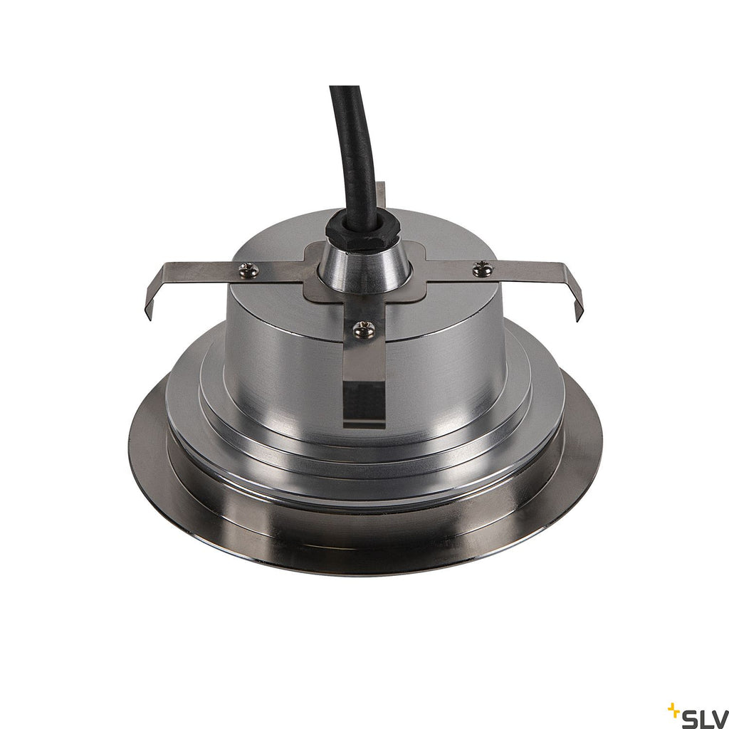 SLV DASAR FLAT 120 EL, Bodeneinbauleuchte edelstahl 7W 3000K