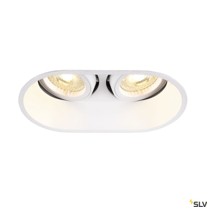 SLV HORN double QPAR51, Deckeneinbauleuchte weiß 25W