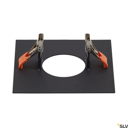 SLV Numinos® XS Einbaurahmen, eckig 160/70mm schwarz