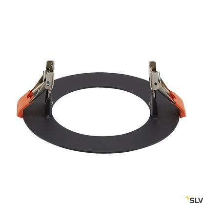 SLV Numinos® S Einbaurahmen, rund 160/100mm schwarz