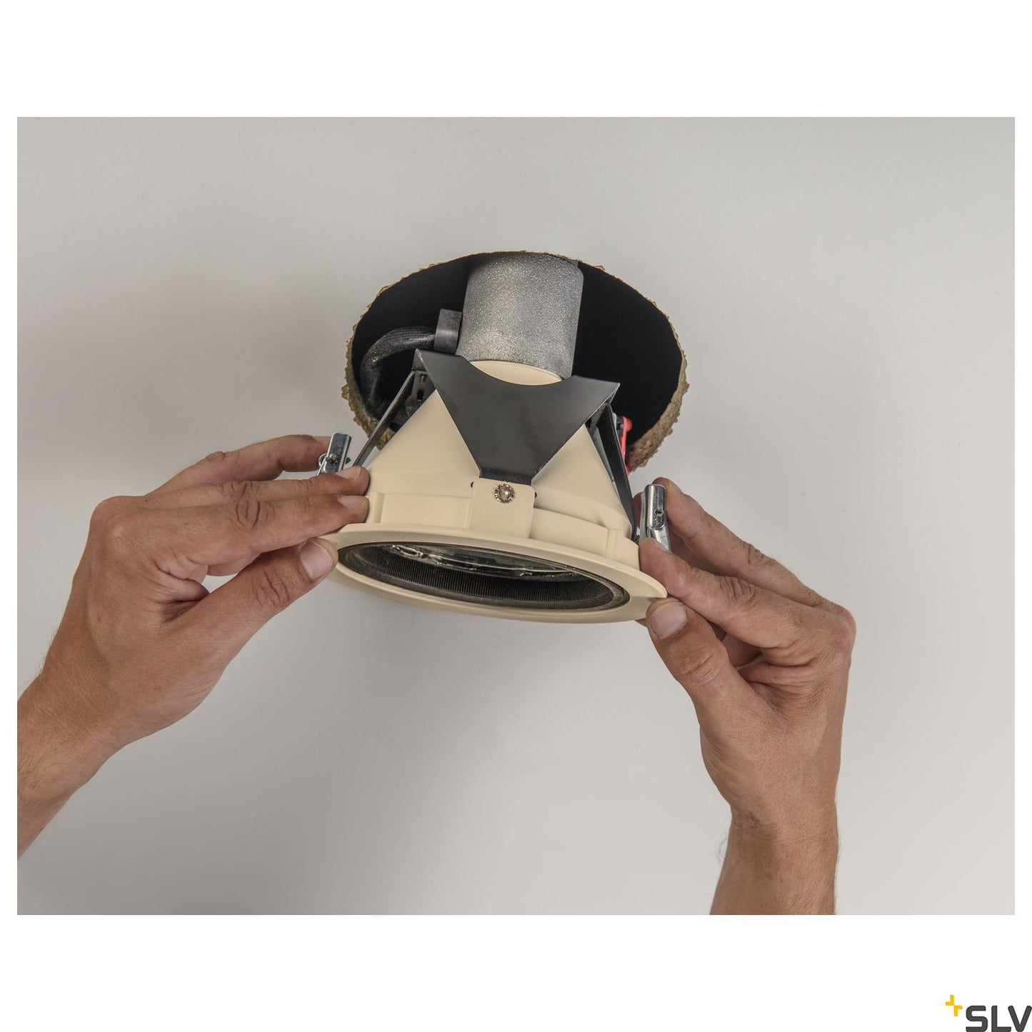 SLV Numinos® M Einbaurahmen, rund 240/120mm weiß