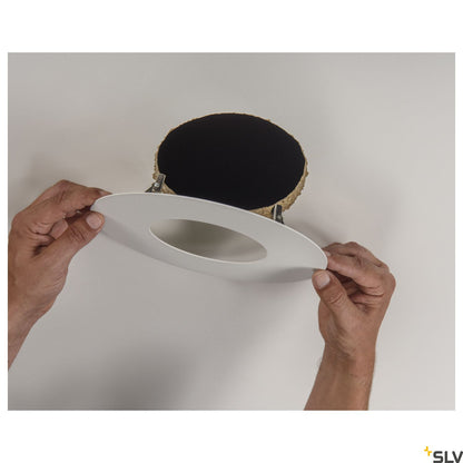 SLV Numinos® M Einbaurahmen, rund 240/120mm weiß