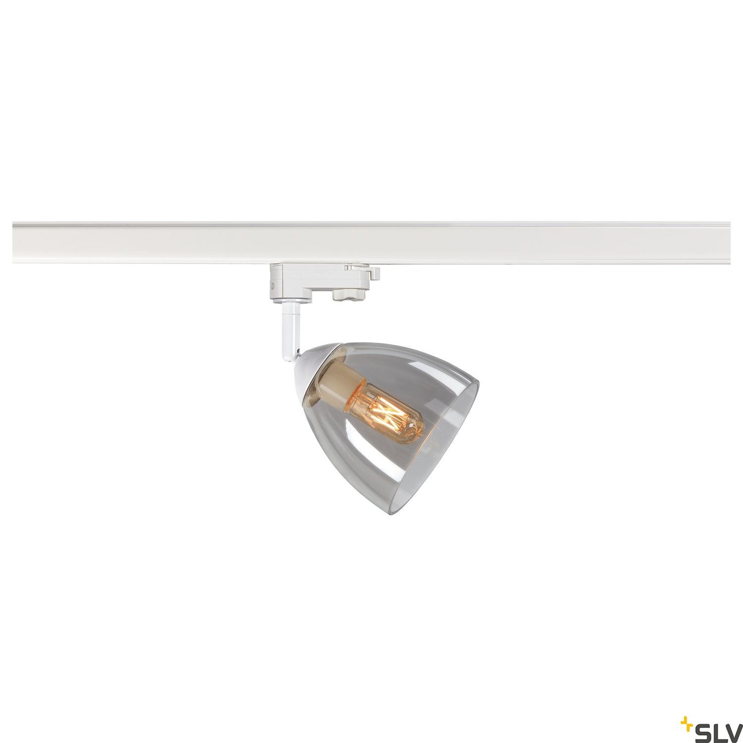 SLV PARA CONE GL GU10, 3 Phasen Spot weiß / transparent