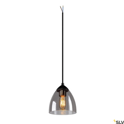 SLV PARA CONE GL GU10, Pendelleuchte schwarz / transparent