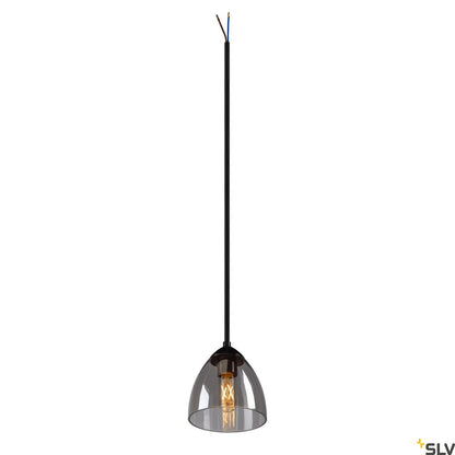 SLV PARA CONE GL GU10, Pendelleuchte schwarz / transparent