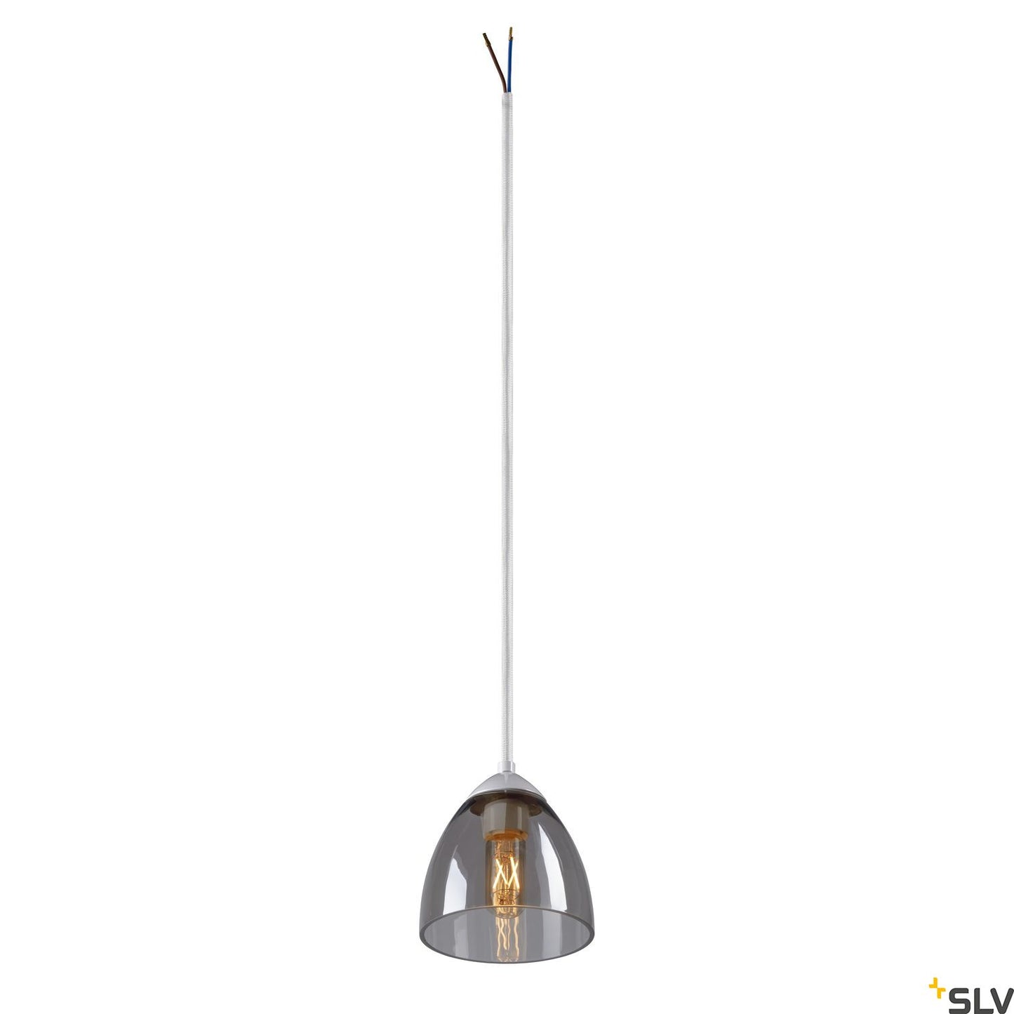 SLV PARA CONE GL GU10, Pendelleuchte weiß / transparent