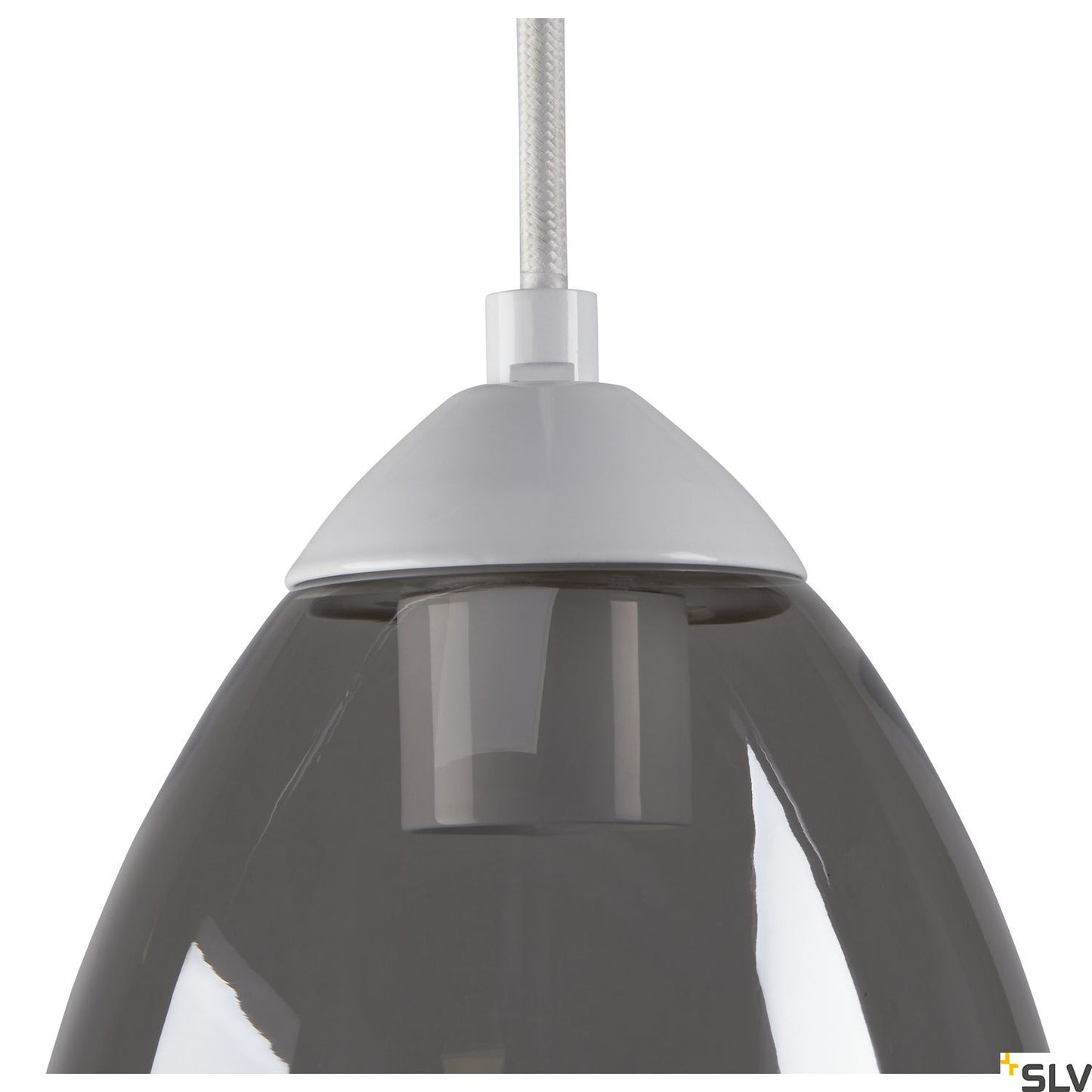 SLV PARA CONE GL GU10, Pendelleuchte weiß / transparent