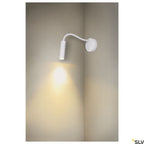 SLV KARPO GOOSE, Wandaufbauleuchte weiß 5,8W 3000K 40°