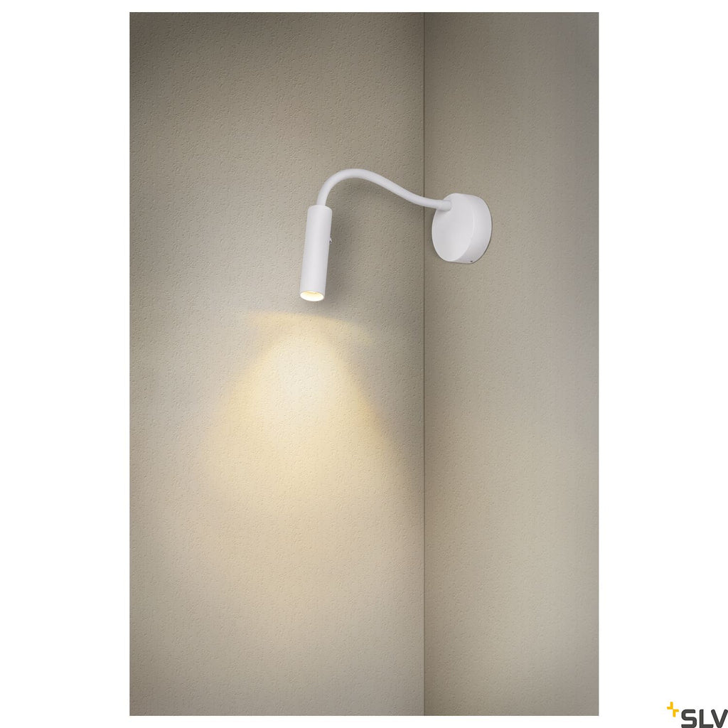 SLV KARPO GOOSE, Wandaufbauleuchte weiß 5,8W 3000K 40°