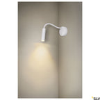 SLV KARPO GOOSE, Wandaufbauleuchte weiß 5,8W 3000K 40°