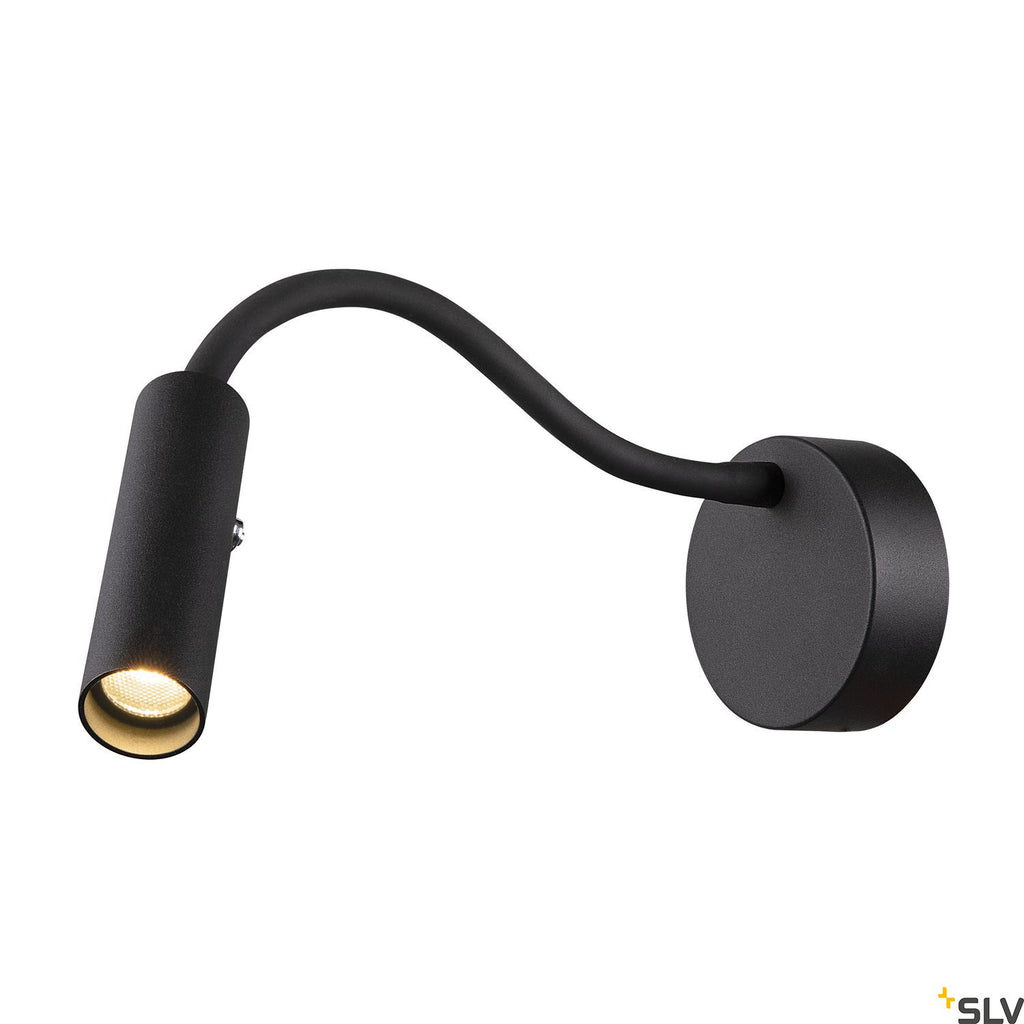 SLV KARPO GOOSE, Wandaufbauleuchte schwarz 5,8W 3000K 40°