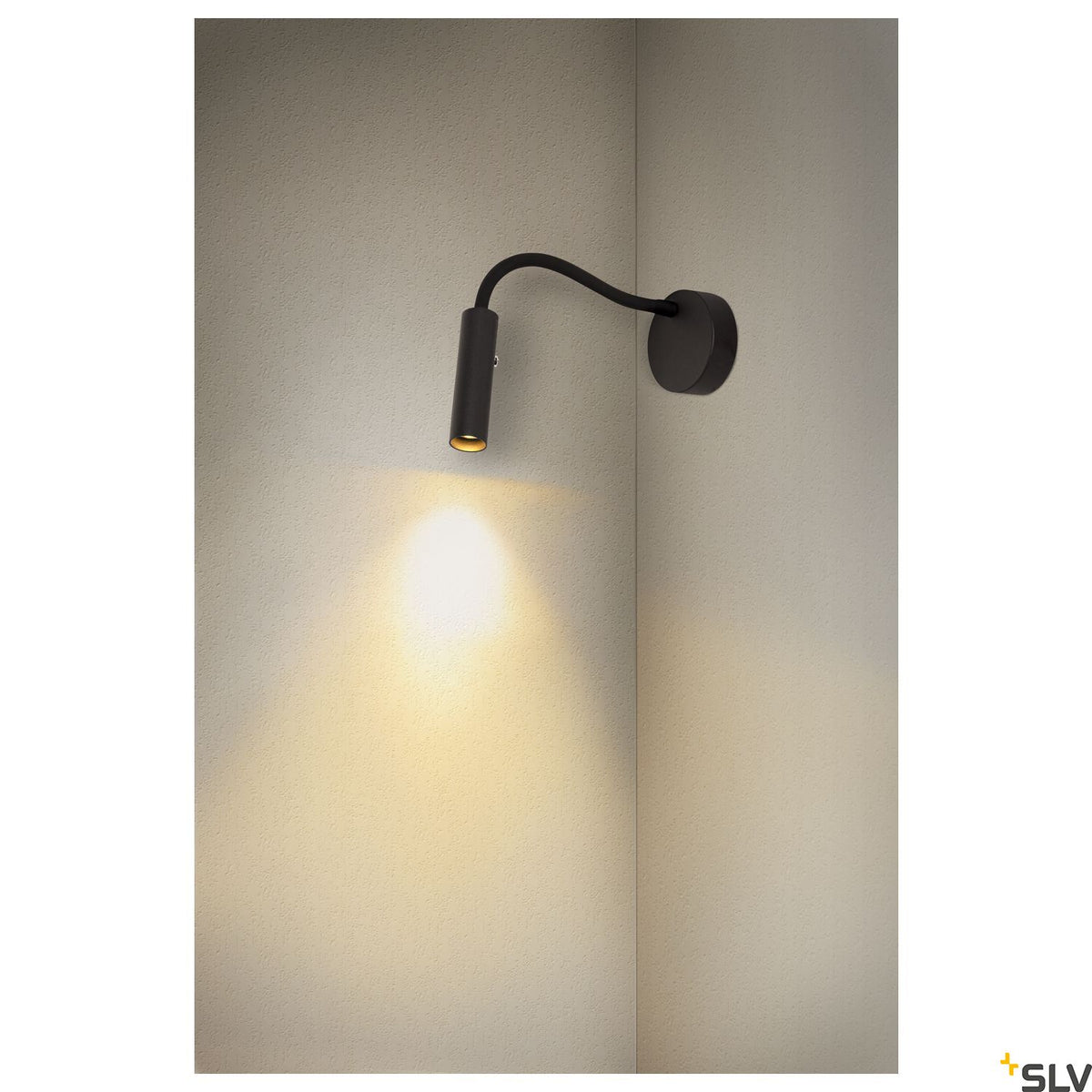 SLV KARPO GOOSE, Wandaufbauleuchte schwarz 5,8W 3000K 40°