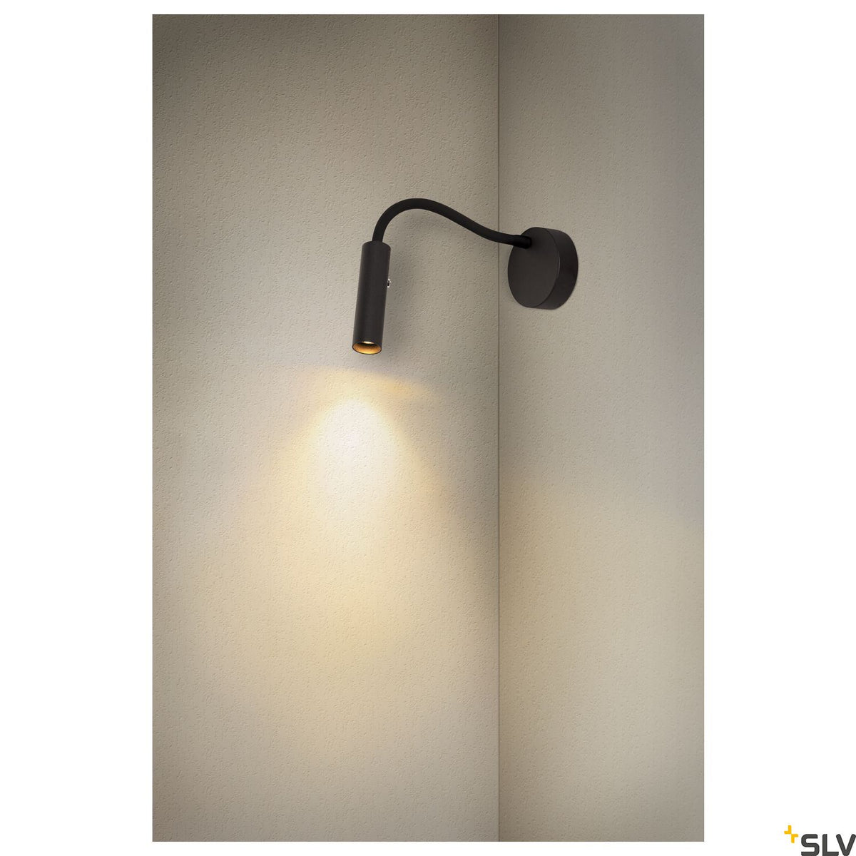 SLV KARPO GOOSE, Wandaufbauleuchte schwarz 5,8W 3000K 40°