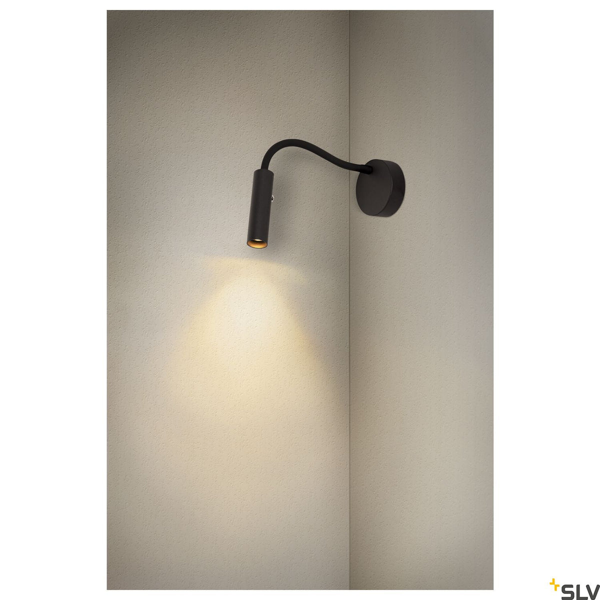 SLV KARPO GOOSE, Wandaufbauleuchte schwarz 5,8W 3000K 40°