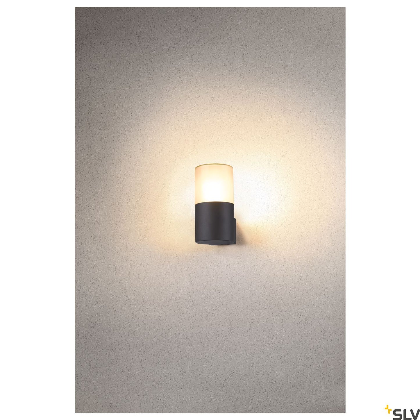 SLV GRAFIT E27 round, Wandaufbauleuchte anthrazit