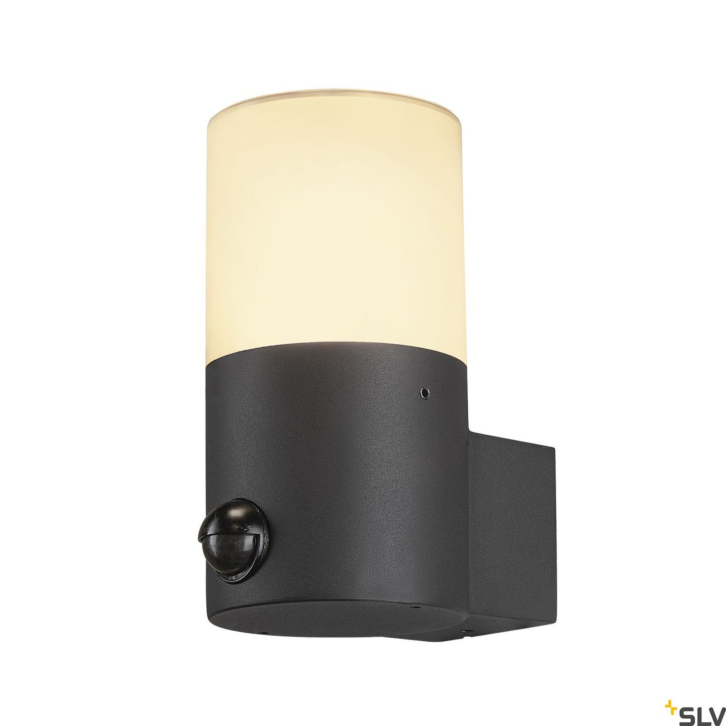 SLV GRAFIT E27 round Sensor, Wandaufbauleuchte anthrazit